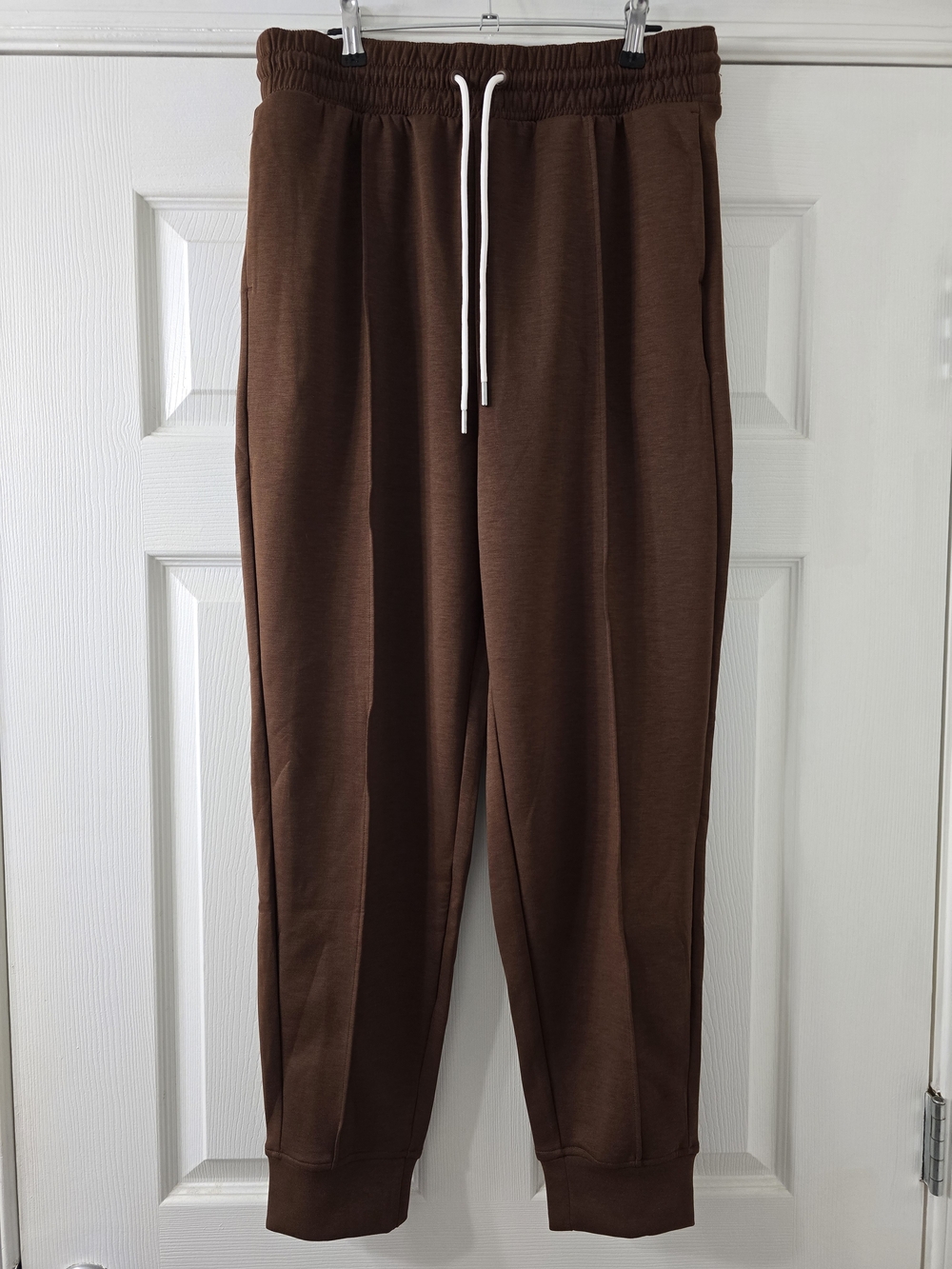 Zenana Chocolate Brown Jogger Pants - Large
